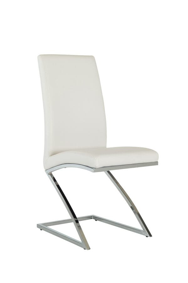 Angora - Modern White Dining Chair (Set of 2) - Image 2