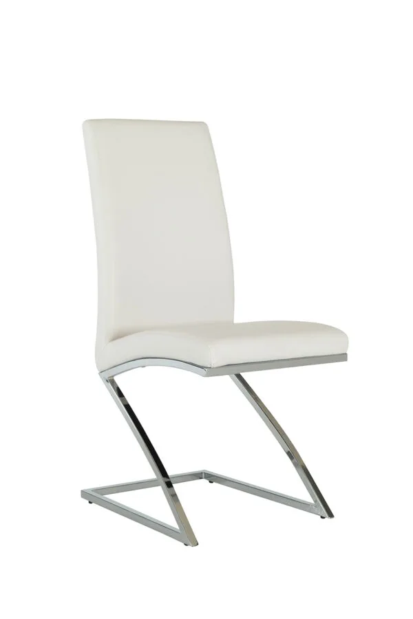 Angora - Modern White Dining Chair (Set of 2) - Image 2