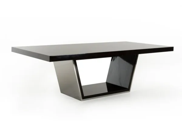 Modrest Christa Modern Ebony High Gloss Dining Table - Image 2