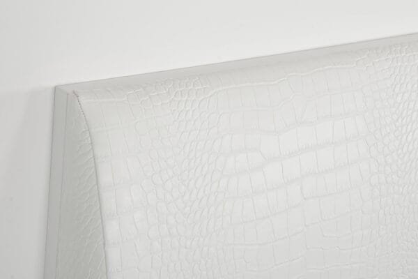 Queen Modrest Monza Italian Modern White Bed - Image 3