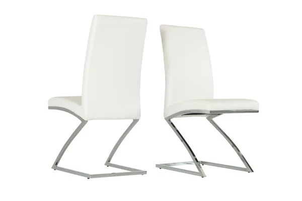 Angora - Modern White Dining Chair (Set of 2)