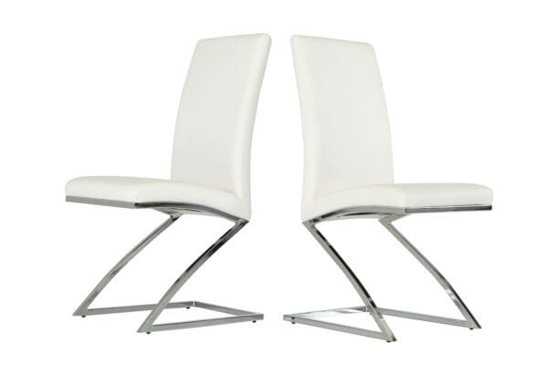 Angora - Modern White Dining Chair (Set of 2) - Image 3