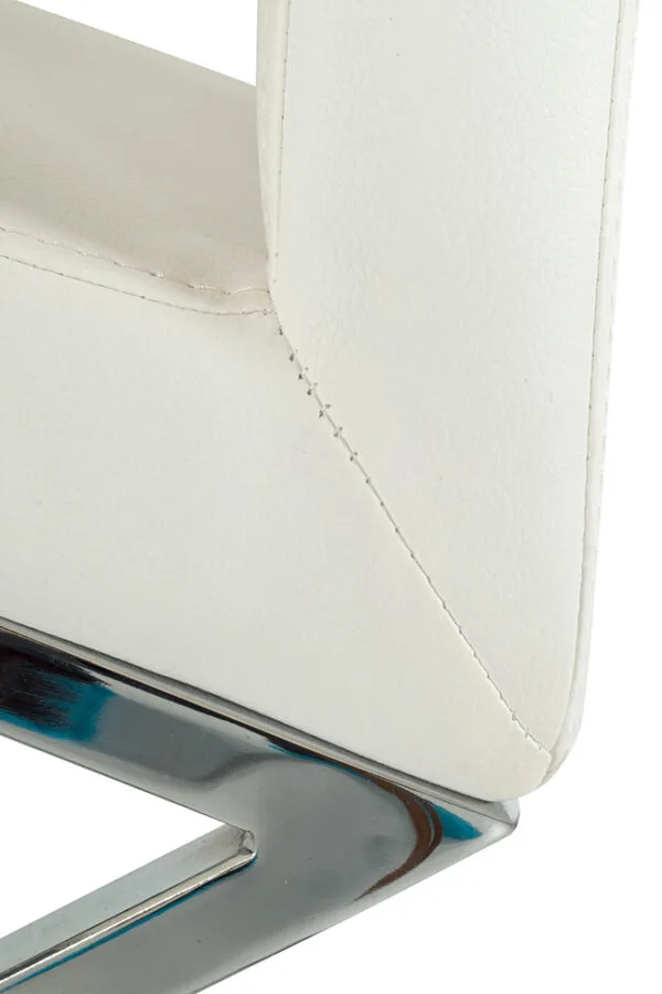 Angora - Modern White Dining Chair (Set of 2) - Image 5