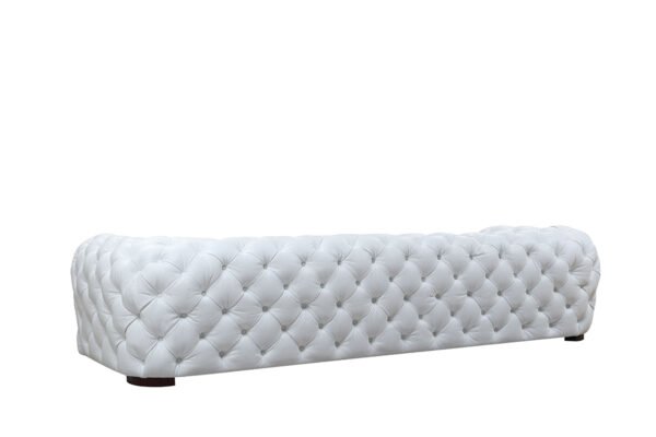 Divani Casa Dexter Transitional White Full Italian Leather Sofa - Image 2