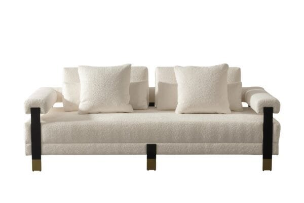 Divani Casa Stratford - Modern Off-White Fabric Sofa Set - Image 4