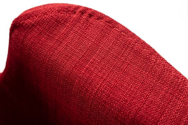 Modrest Altair Mid-Century Red Fabric Dining Chair - Image 5