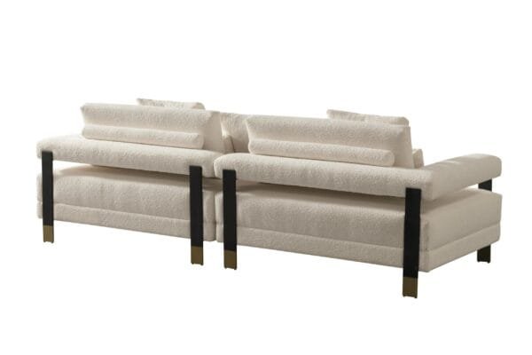 Divani Casa Stratford - Modern Off-White Fabric Sofa Set - Image 3