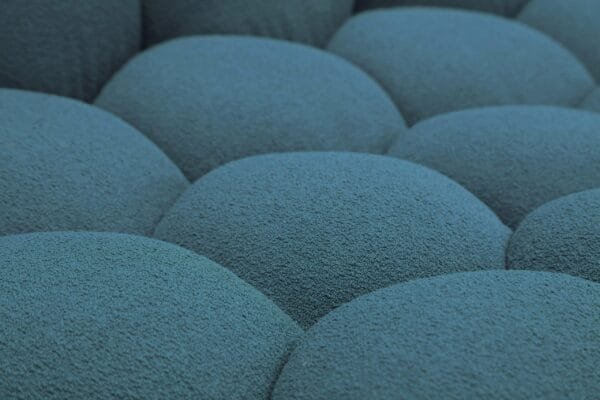 Divani Casa Yolonda - Modern Curved Dark Teal Fabric Chair - Image 2