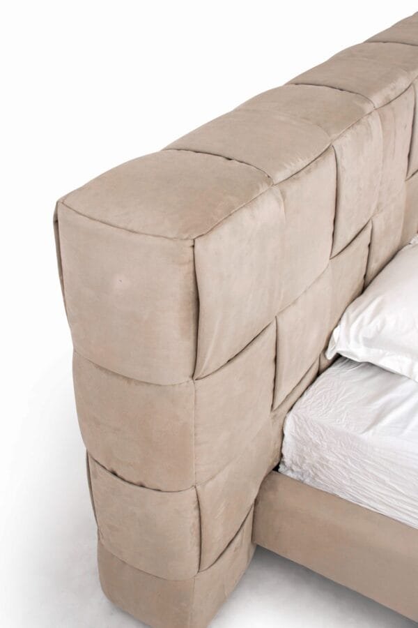 Modrest McKamey - Modern Beige Fabric Bed - Image 2
