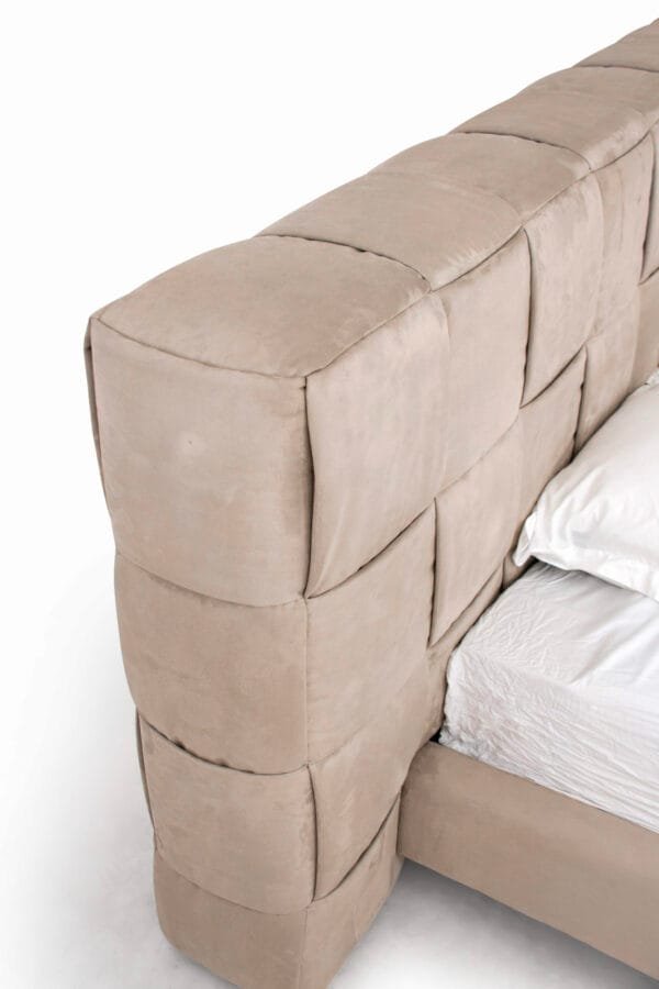Eastern King Modrest McKamey - Modern Beige Fabric Bed - Image 2