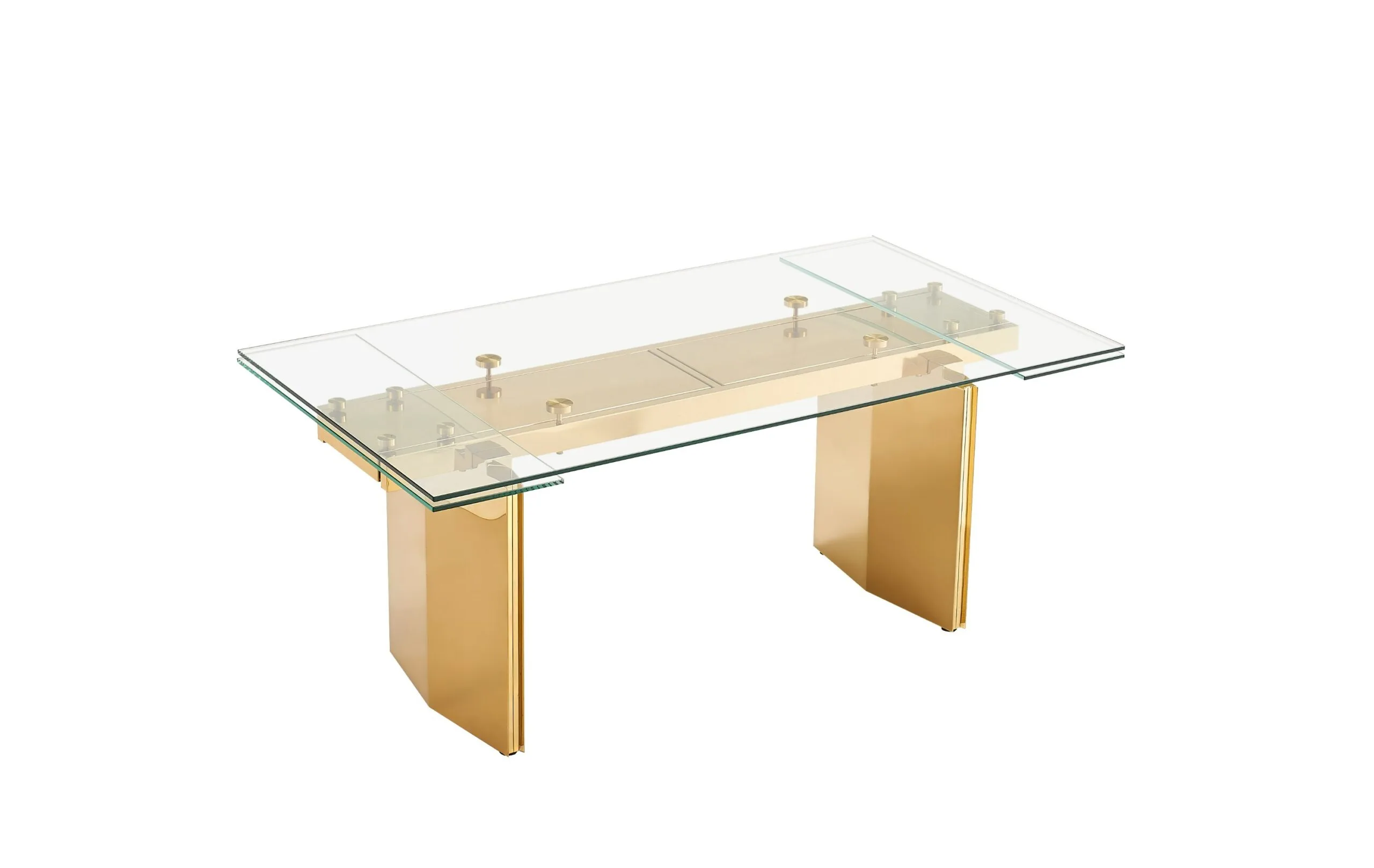 Modrest Nassim - Glam Glass Extendable Dining Table 1 Modrest Nassim - Glam Glass Extendable Dining Table