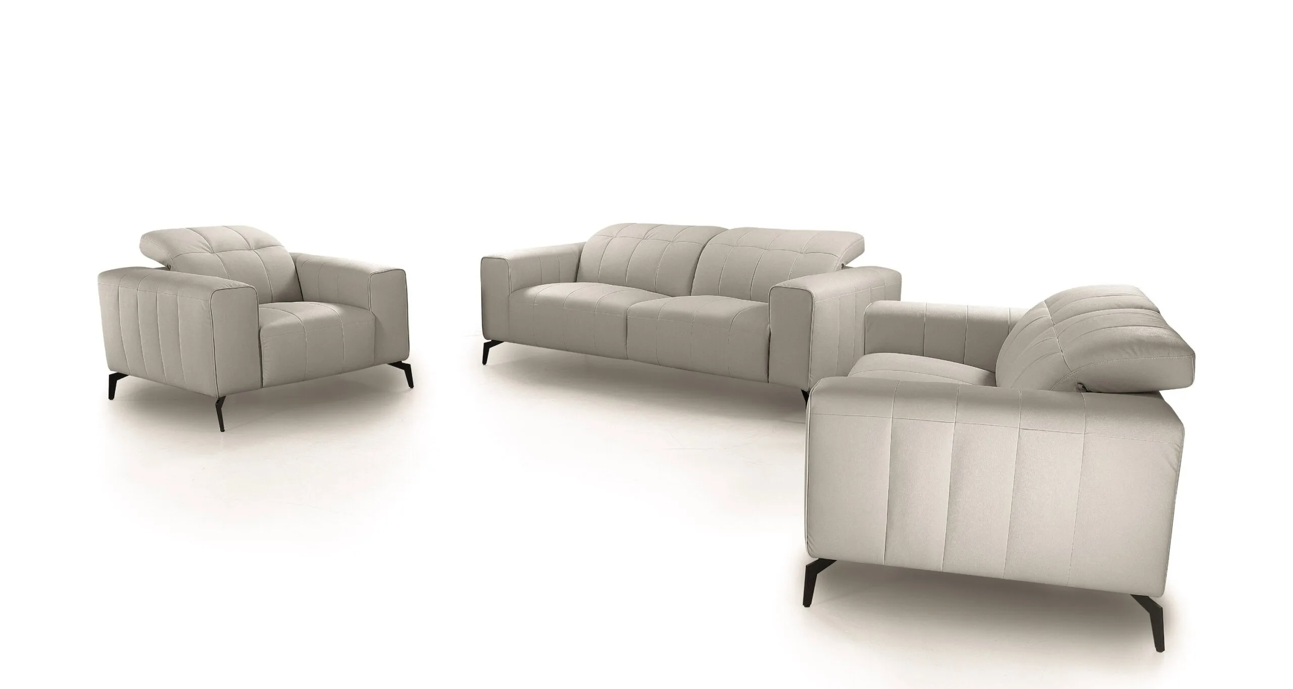 3 80368 s 2133 wayne sofa set ltgrey 3 1 scaled - Modern Living Room Furniture Set