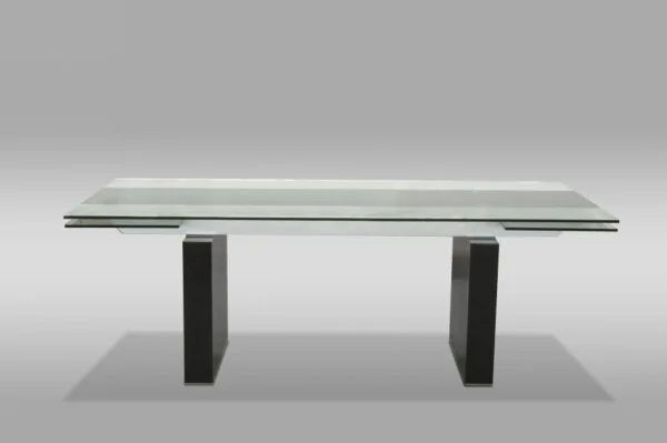 Lisbon Modern Glas Extendable Dining Table