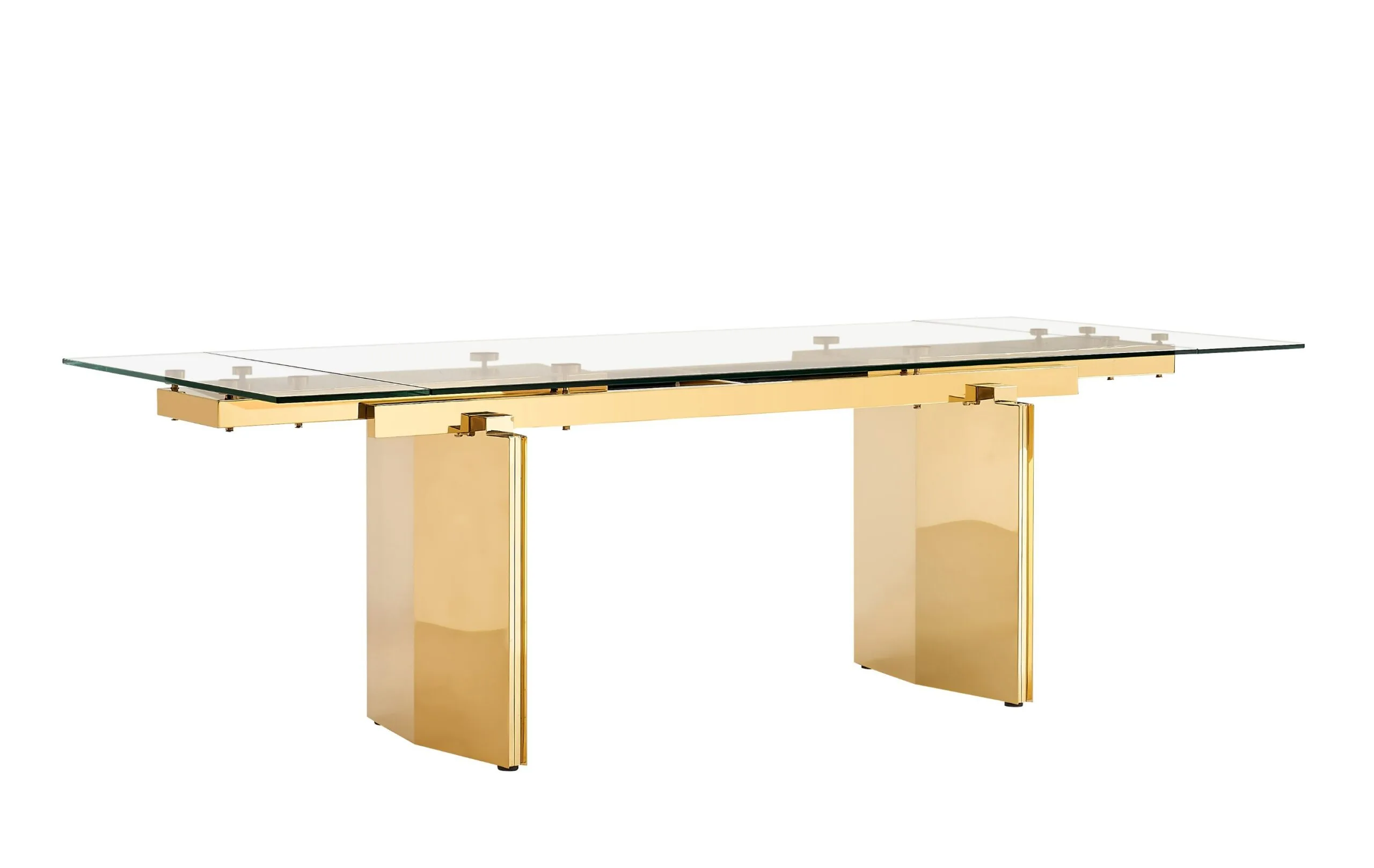 Modrest Nassim - Glam Glass Extendable Dining Table 2 Modrest Nassim - Glam Glass Extendable Dining Table - Image 2