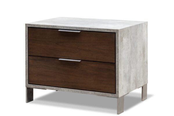 Eastern King Nova Domus Conner Modern Dark Walnut & Concrete Bedroom Set - Image 3