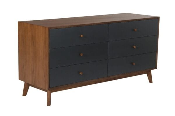 Nova Domus Dali Mid-Century Grey & Walnut Dresser - Image 5