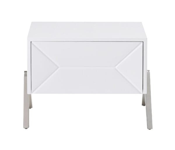 Modrest Candid Modern White Nightstand - Image 2