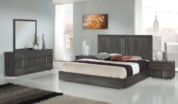 Moderst Luca Italian Modern Grey Mirror - Image 2