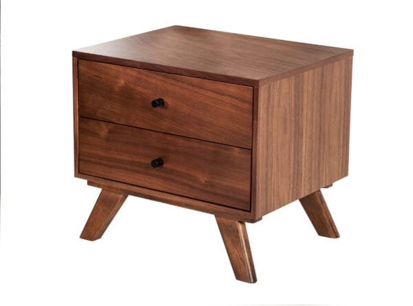 Modrest Addison Mid-Century Modern Walnut Nightstand - Image 5