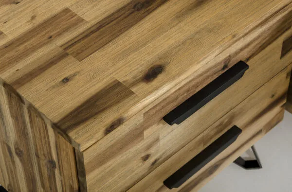 Modrest Sala Modern Light Wood Dresser & Mirror Set - Image 3