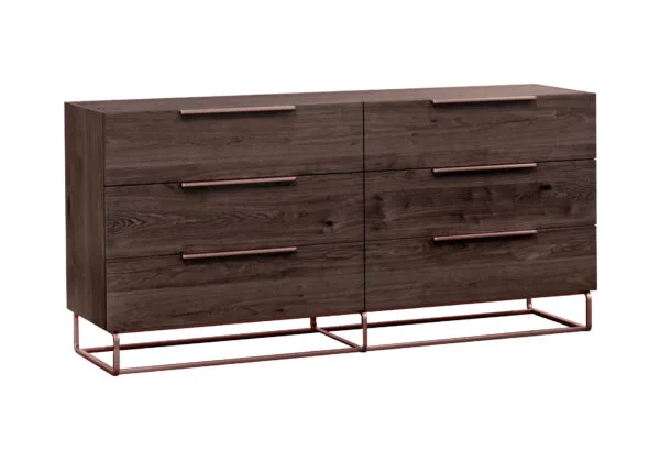 Nova Domus Benzon Italian Modern Dark Rovere Dresser - Image 4