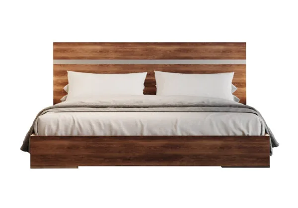 Queen Nova Domus Lorenzo Italian Modern Light Oak Bed - Image 4