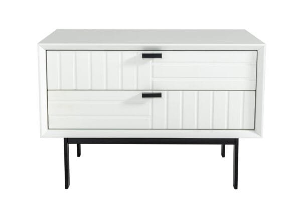 Nova Domus Valencia Contemporary White Nightstand - Image 2