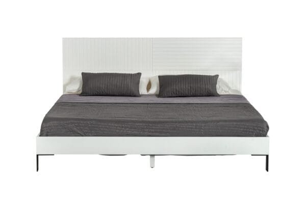 Full Nova Domus Valencia Contemporary White Bed - Image 4