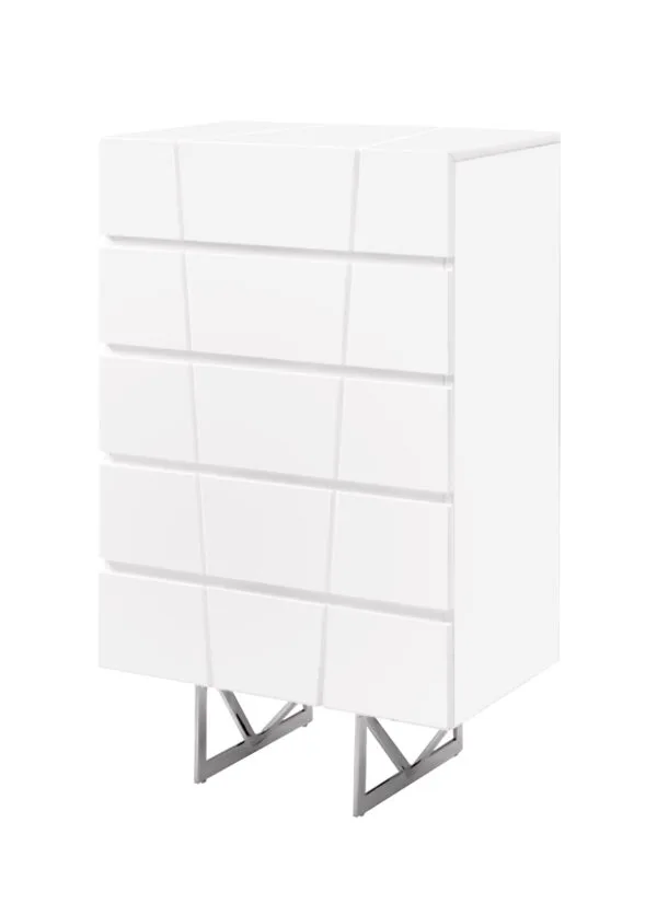 Modrest Chrysler Modern White Chest - Image 3