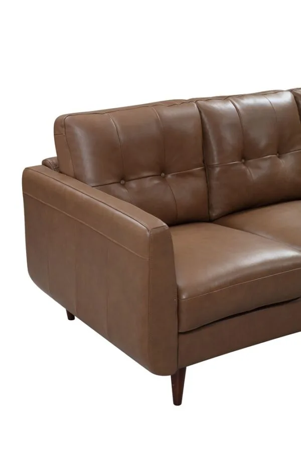 Divani Casa Lyman - Modern Brown Sofa - Image 4