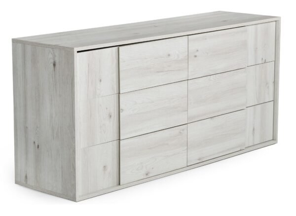 Nova Domus Asus - Italian Modern White Washed Oak Dresser - Image 3