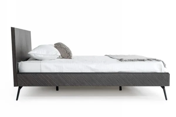 Modrest Gaige - Queen Modern Grey Elm Bed - Image 2