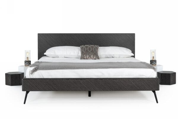 Modrest Gaige - Eastern King Modern Grey Elm Bed - Image 3