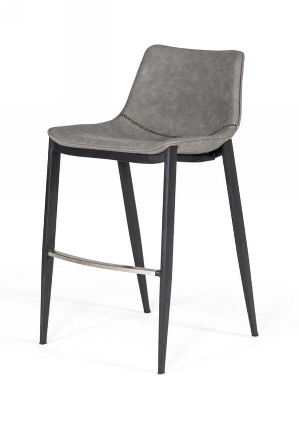 Modrest Jane - Modern Grey & Black Counter Stool (Set of 2) - Image 3