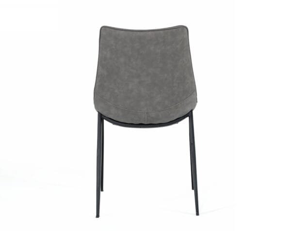 Modrest Frasier - Modern Grey Eco-Leather Dining Chair (Set of 2 ) - Image 3