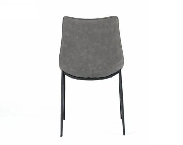 Modrest Frasier - Modern Grey Eco-Leather Dining Chair (Set of 2 ) - Image 3