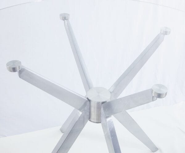 Modrest Dallas - Modern Brushed Stainless Steel Dining Table - Image 4