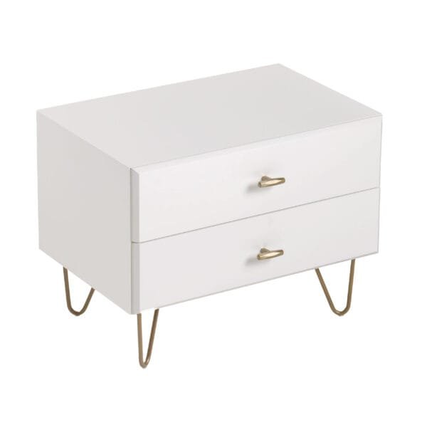 Modrest Bryan - Modern White Nightstand - Image 3