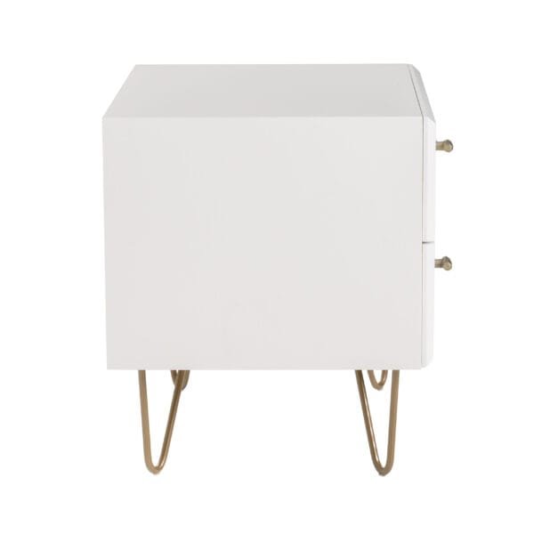 Modrest Bryan - Modern White Nightstand - Image 4