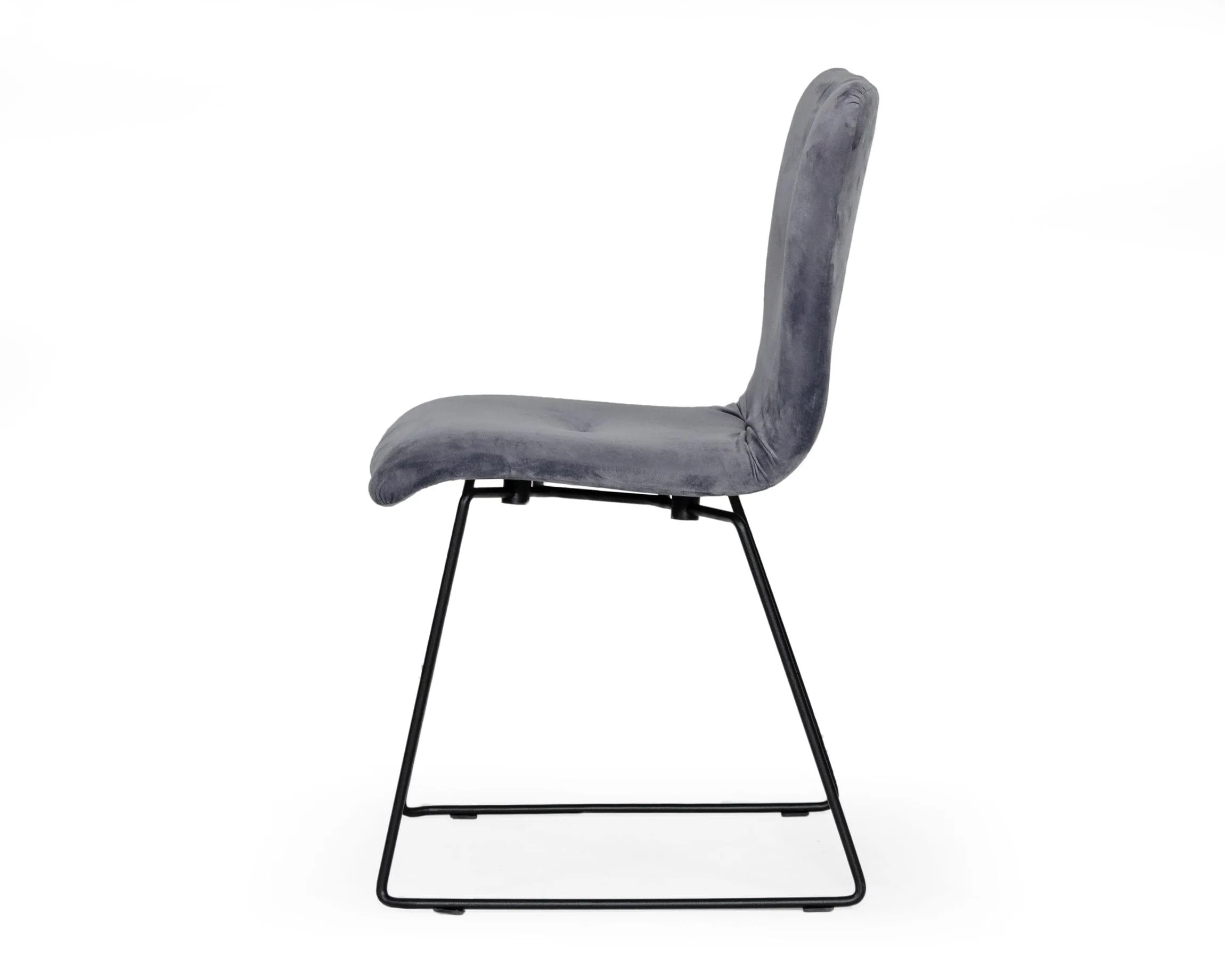 Modrest Yannis - Modern Grey Fabric Dining Chair (Set of 2) - Image 2