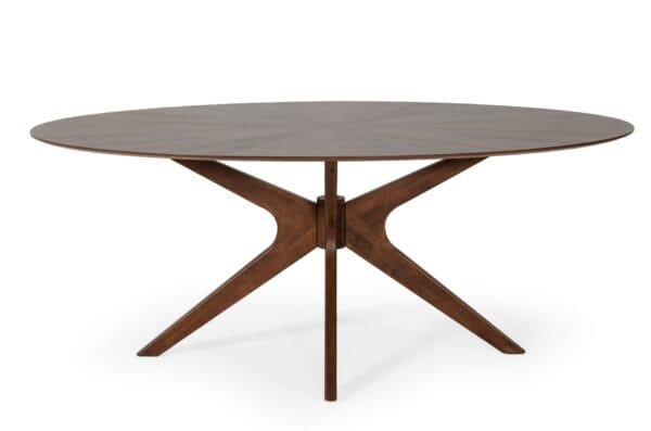 Modrest Prospect - Modern Oval Walnut Dining Table - Image 2