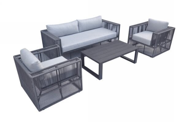 Renava Whimsy - Modern Outdoor Light Grey & Dark Grey Sofa Set - Image 2