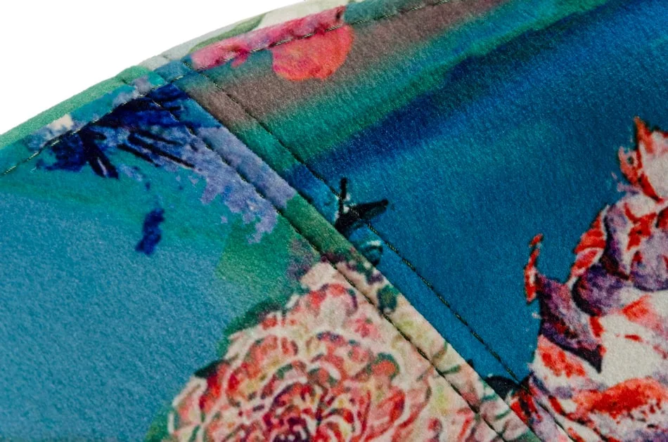 Modrest Roxann - Contemporary Floral Velvet Dining Chair 2 Modrest Roxann - Contemporary Floral Velvet Dining Chair - Image 2