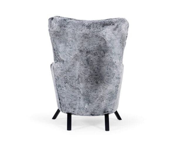 Modrest Findon - Glam Grey Faux Fur Accent Chair - Image 2