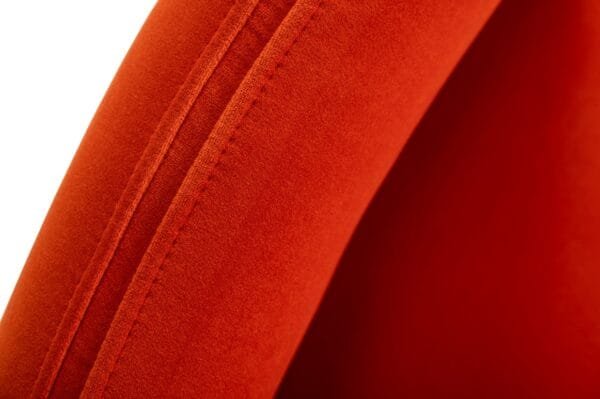 Modrest Frisco - Mid-Century Orange Velvet dining Chair - Image 3