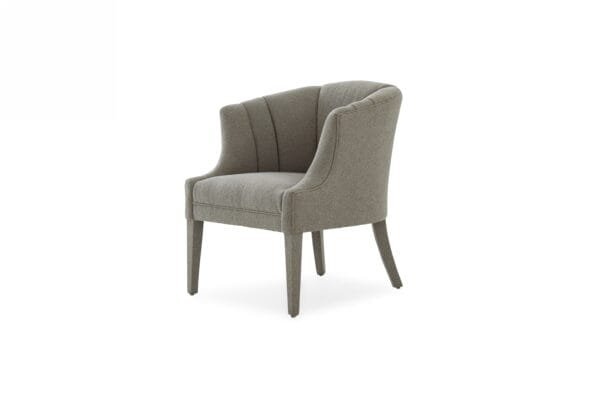 Modrest Ladera - Glam Grey Fabric Accent Chair - Image 2