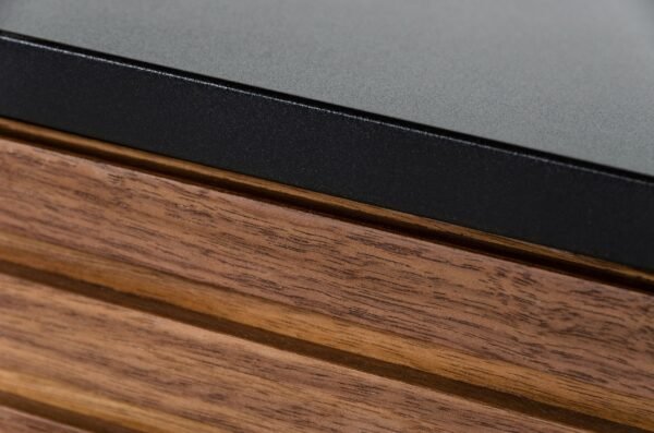 Modrest Maggie - Modern Walnut and Grey Buffet - Image 4