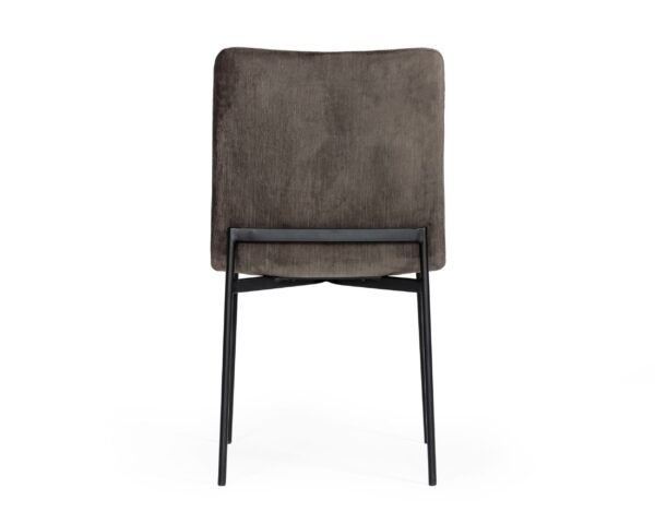 Modrest Maggie - Modern Black and Brown Dining Chair (Set of 2) - Image 4
