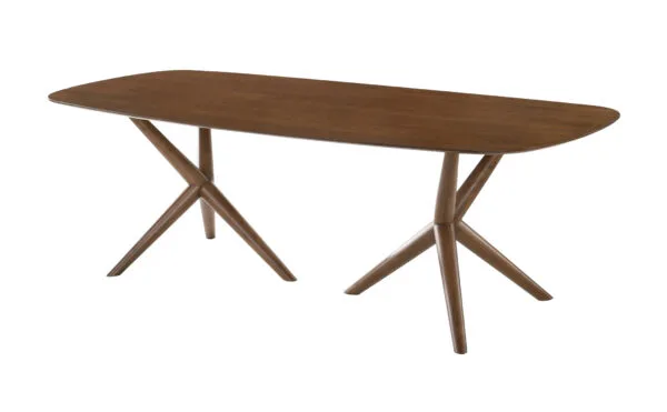 Modrest Utah - Modern Walnut Rectangular Dining Table - Image 3