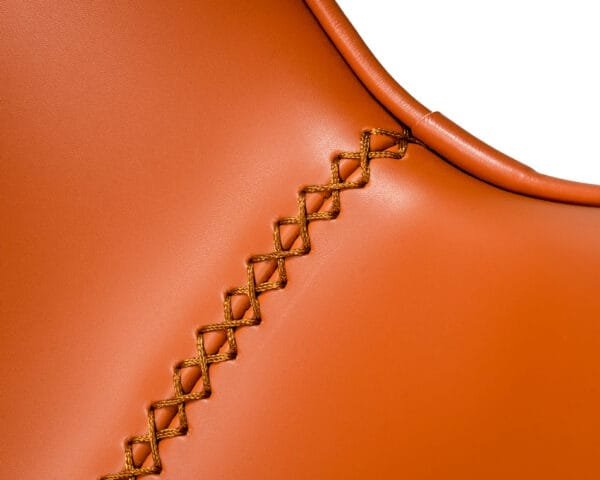 Modrest Holt - Modern Cognac Eco-Leather Dining Chair  (Set of 2) - Image 4